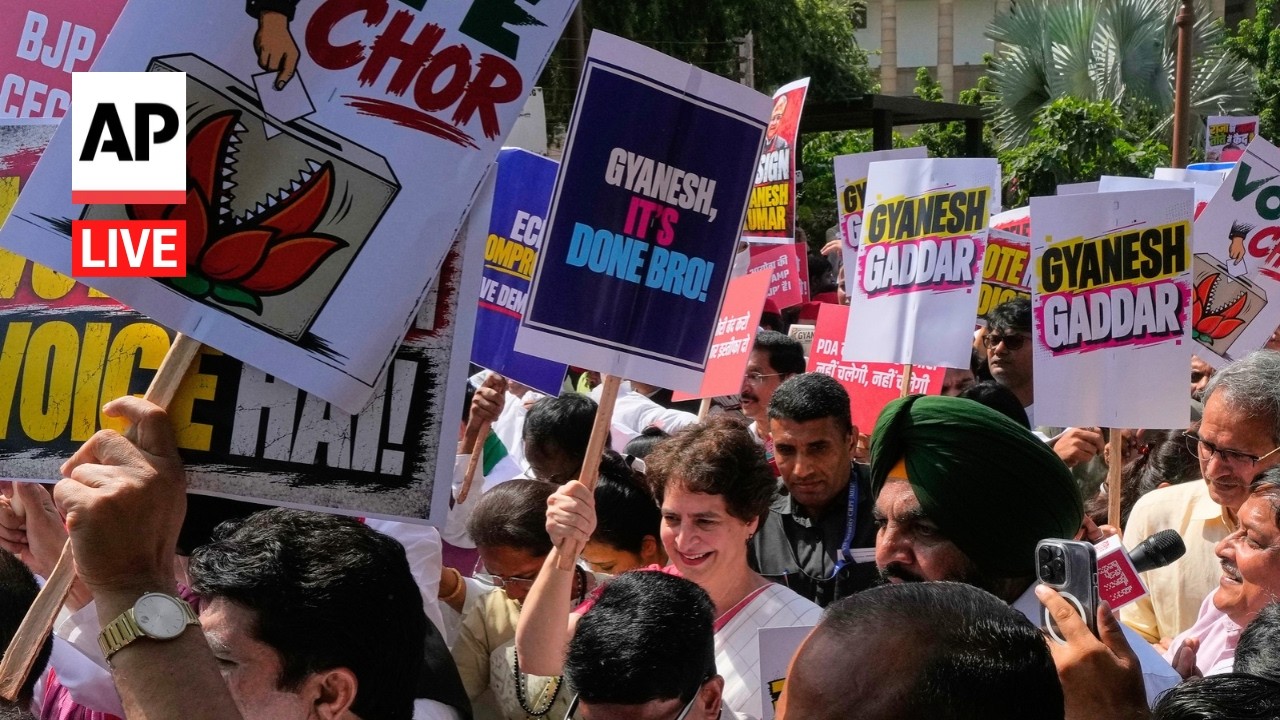 LIVE: India's opposition parties protest against mass voter list purge (Video)