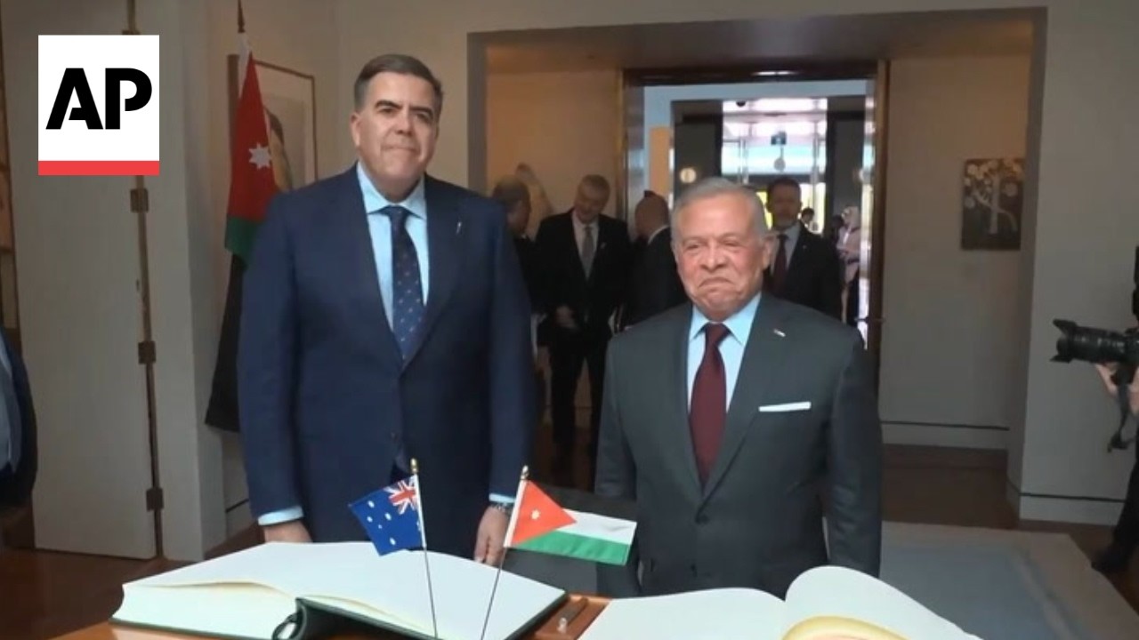 King Abdullah II of Jordan begins his first official visit to Australia since 2016 (Video)