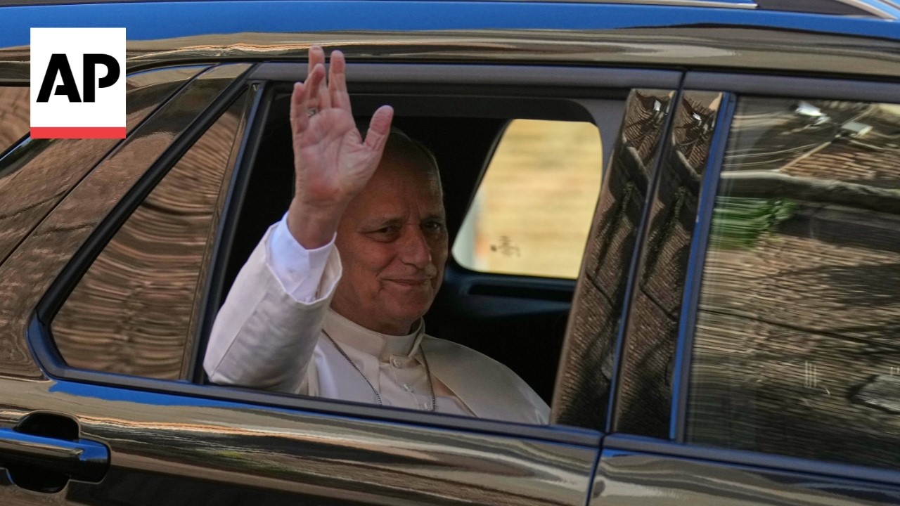 Pope Leo XIV arrives at hospital in Rome to have a nodule removed from his lung (Video)