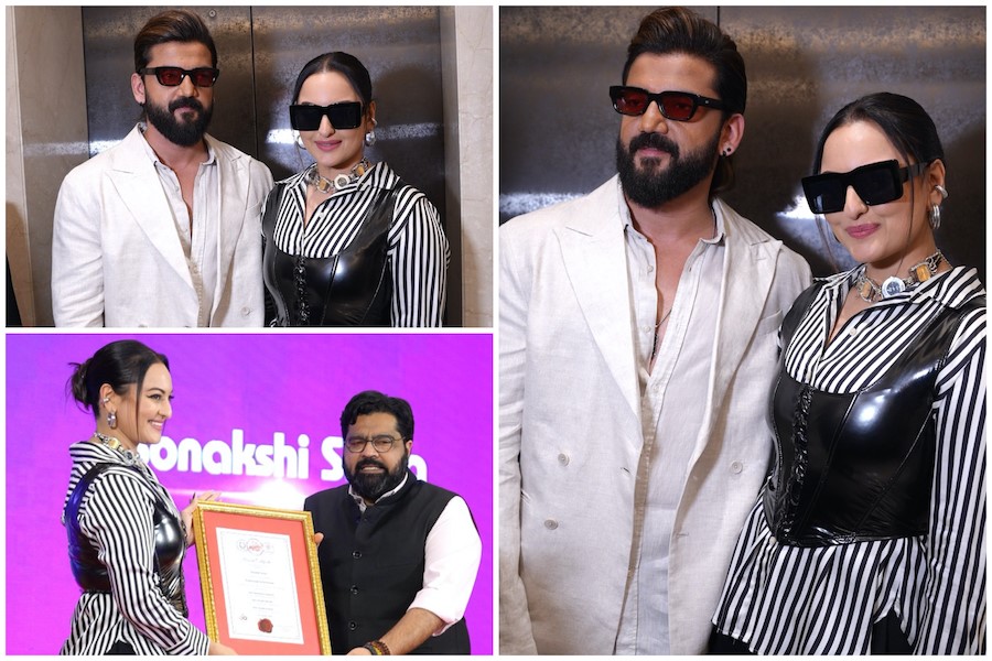 Sonakshi Sinha and Zaheer Iqbal Make Stylish Appearance at We Women Want Conclave and Shakti Awards 2026