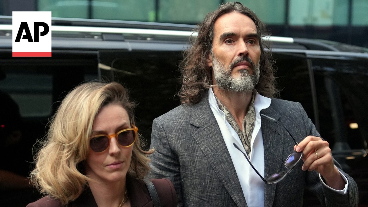 Russell Brand behaved as a 'ruthless' sexual predator, prosecutor says at UK trial (Video)
