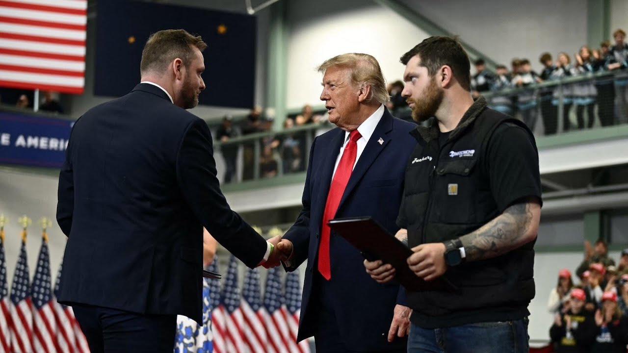 Trump issues pardons to 2 auto shop owners at Alaska rally (Video)