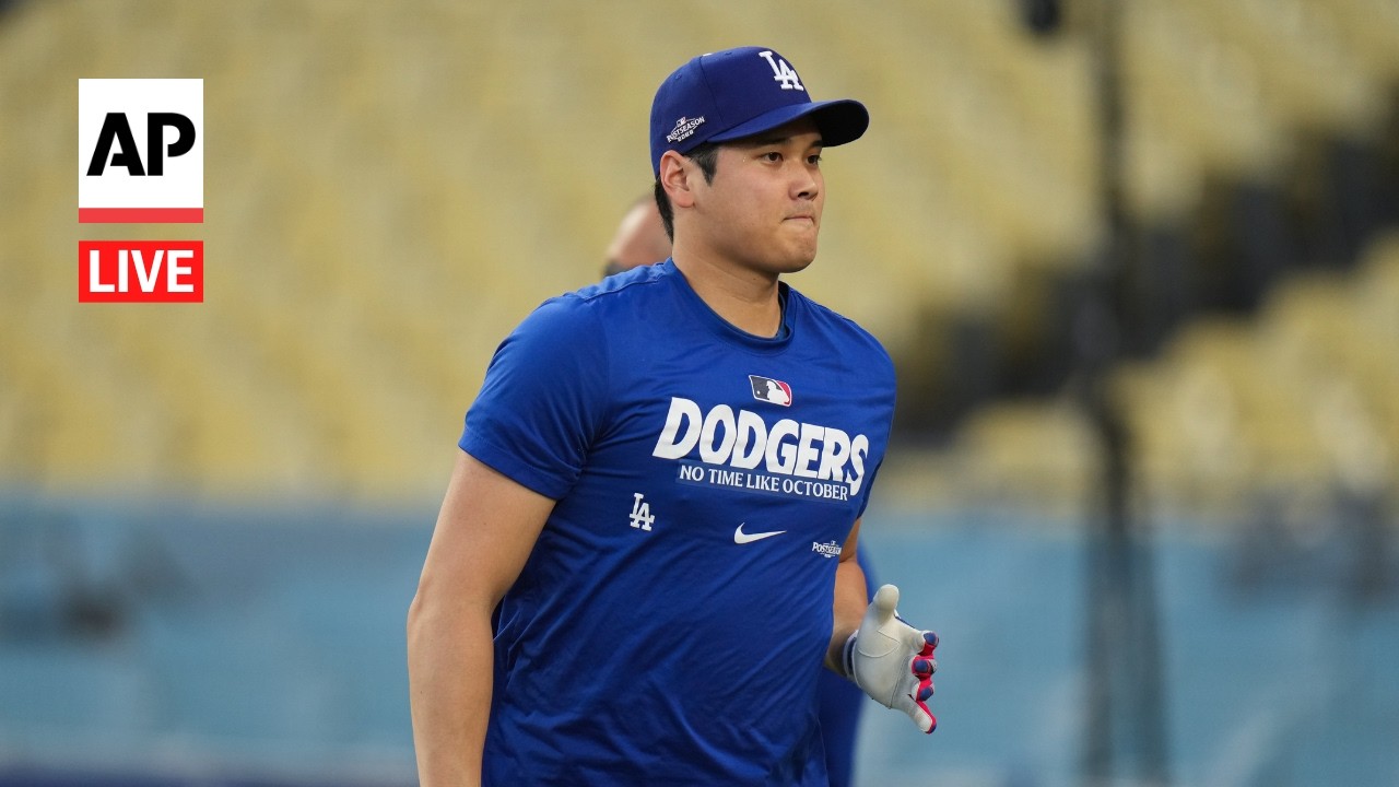 LIVE: Los Angeles Dodgers warm up before Game 3 vs. Milwaukee Brewers (Video)