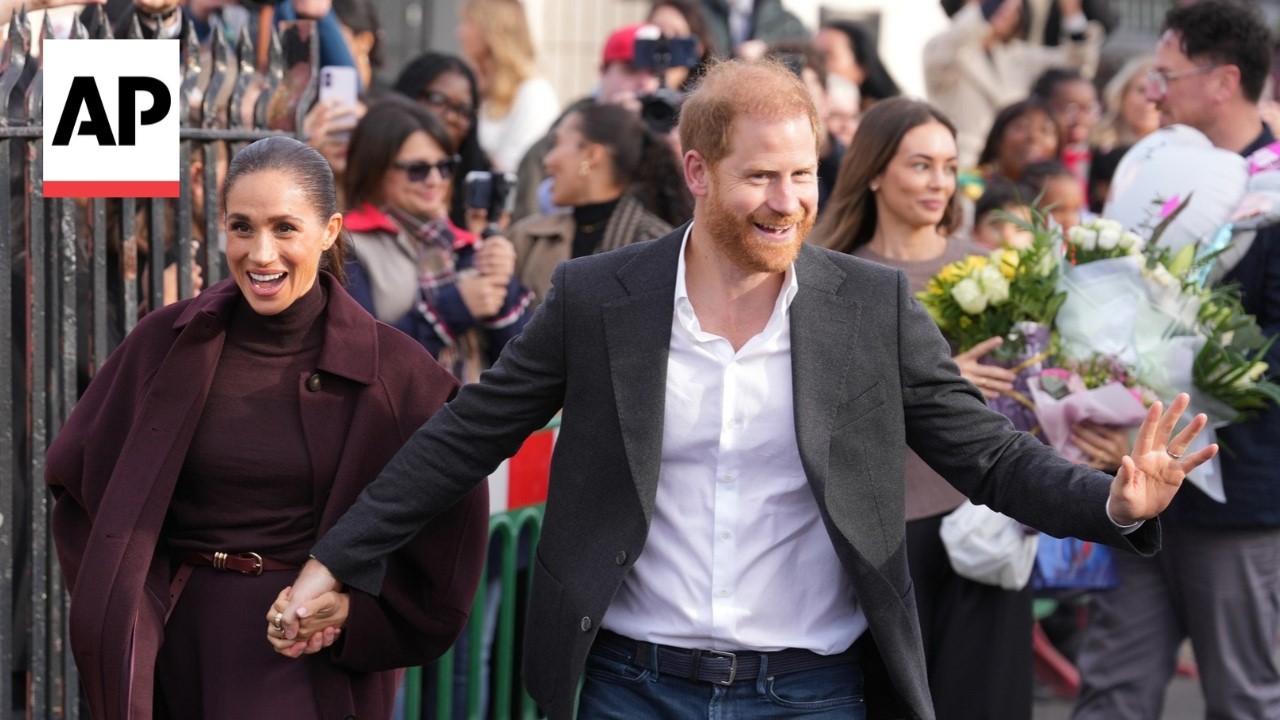 Prince Harry and Meghan make first public appearance since returning to UK (Video)