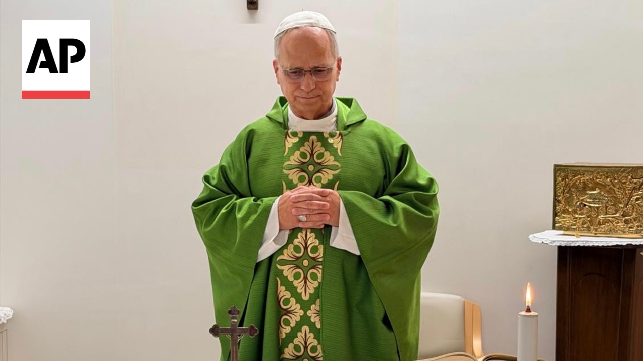 The Vatican releases photos of Pope Leo XIV days after he went into surgery (Video)
