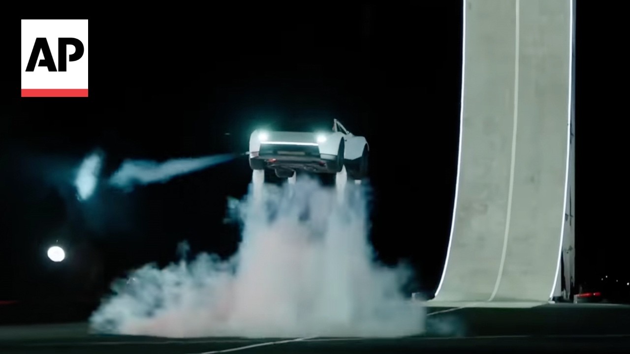WATCH: Tesla's new Roadster flips in the air and lands on its wheels (Video)