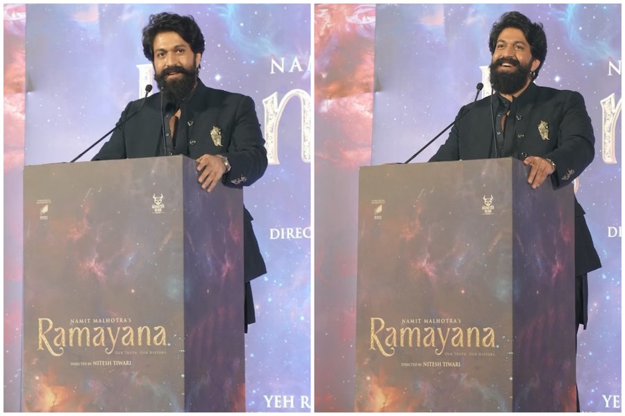Yash Brings Raavan to Life at Ramayana Trailer Launch in Bengaluru; Calls Ranbir Kapoor the 'Most Honest, Hardworking' Person He Has Met