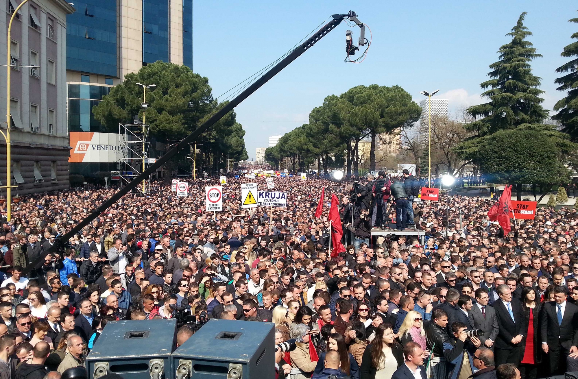 Protests in Albania escalate into violent clashes