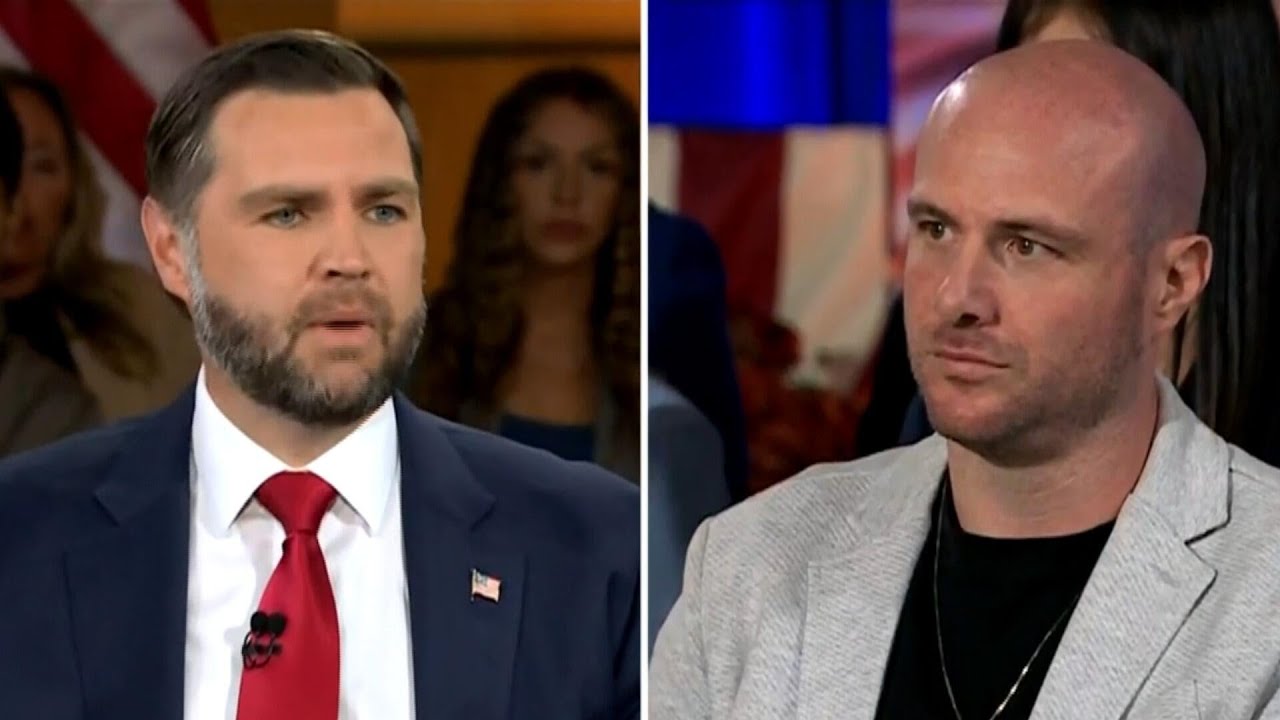 Father of children who survived Michigan temple attack shares antisemitism concerns with Vance (Video)