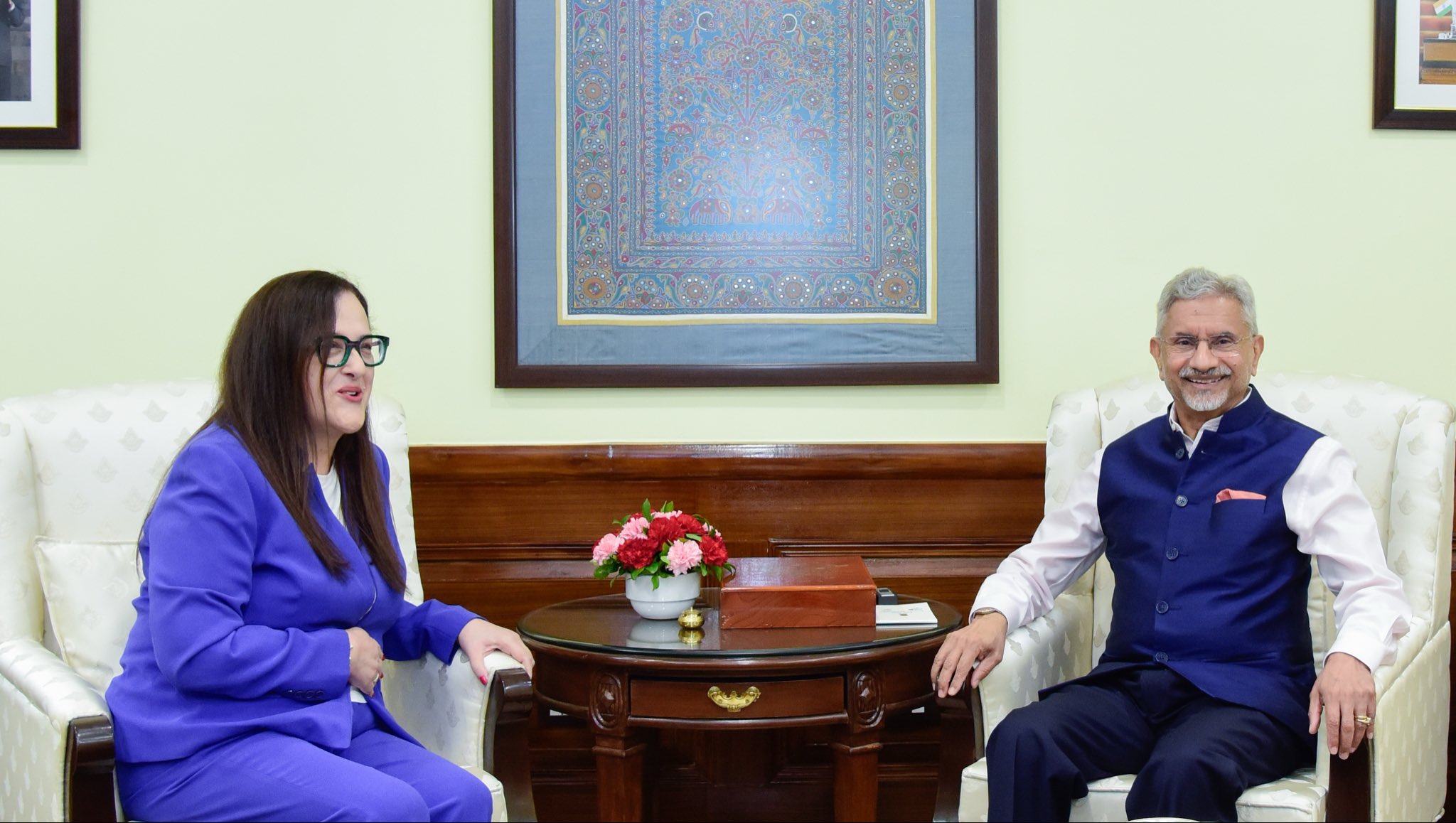 EAM Jaishankar meets outgoing Greek envoy Koutsomitopoulou, appreciates her contributions to ties
