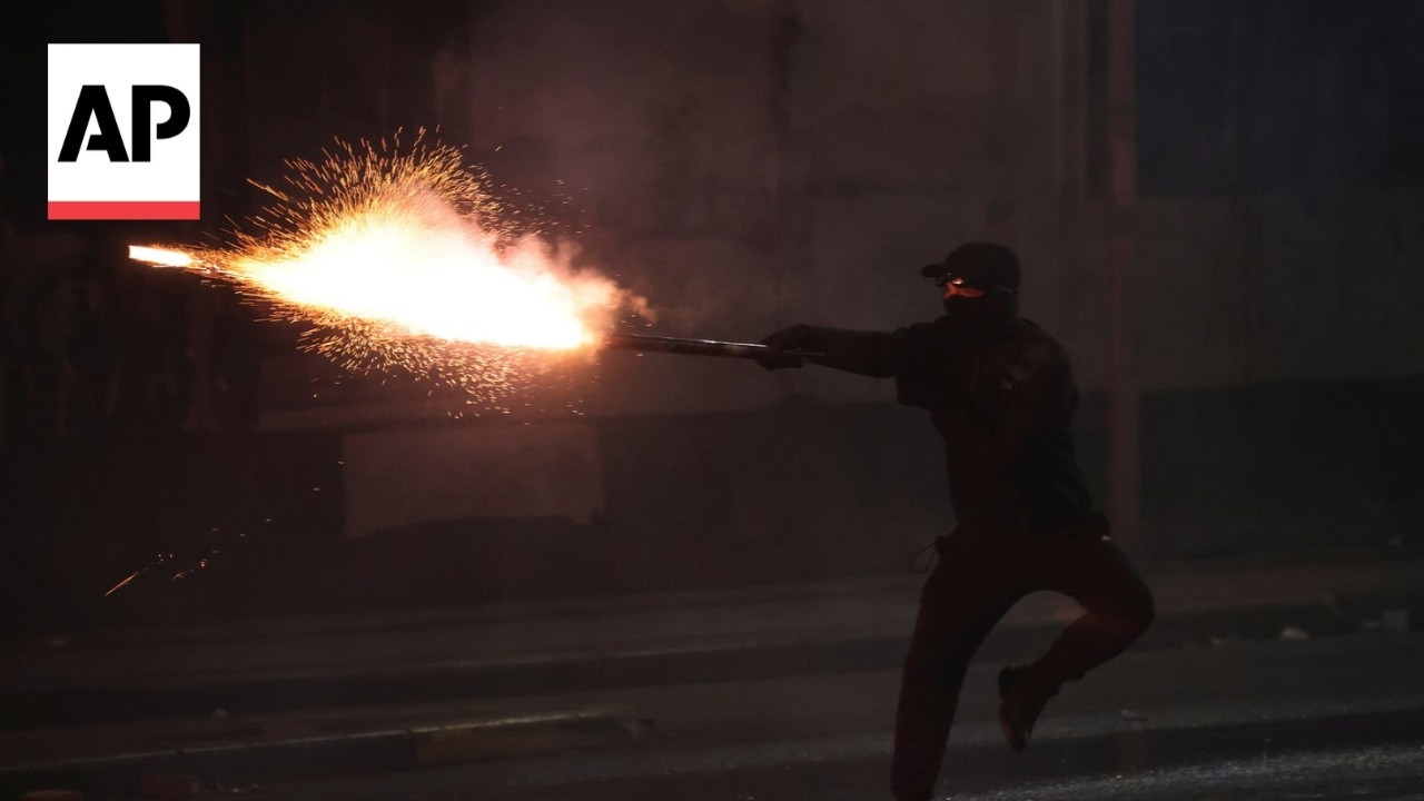 Anti-government protesters and riot police clash in Albania (Video)