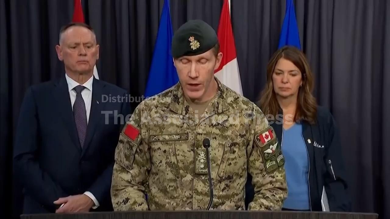 Canadian authorities give update on fatal fire at military base (Video)