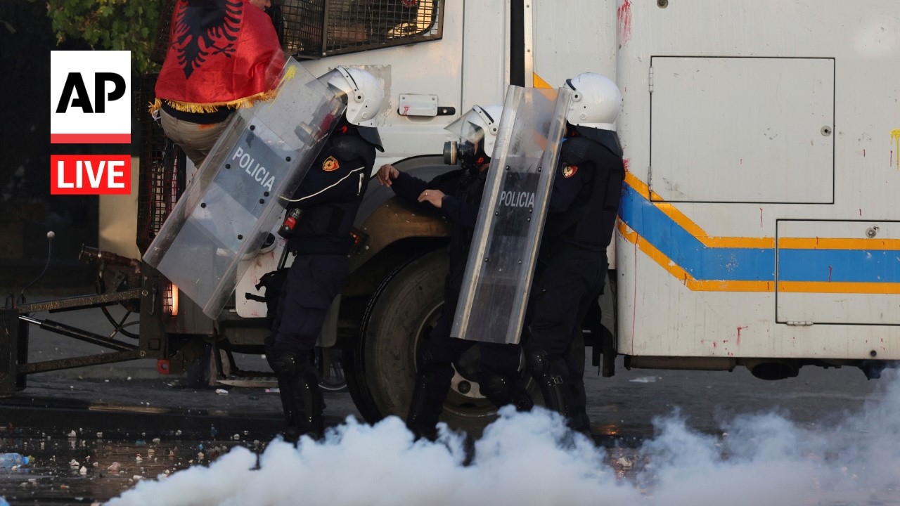 LIVE: Anti-government protests in Albania (Video)