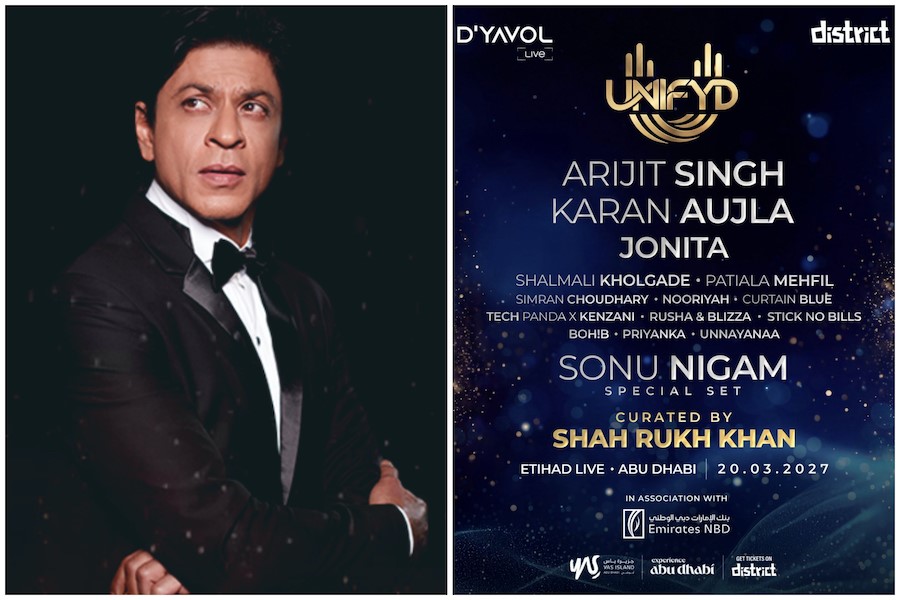 Shah Rukh Khan Announces UNIFYD Music Festival in Abu Dhabi: Arijit Singh, Karan Aujla and Sonu Nigam to Perform
