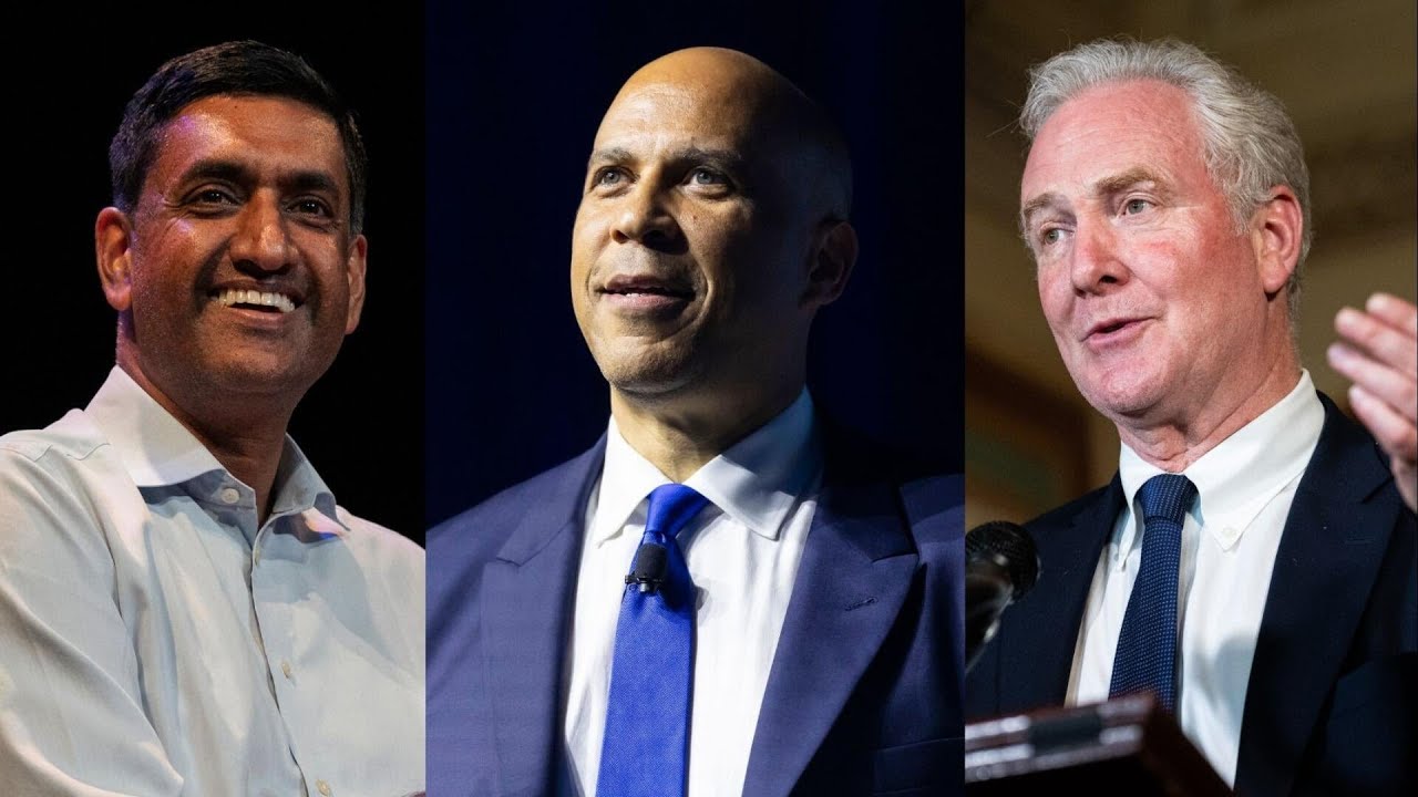 Booker, Khanna and Van Hollen to join potential 2028 Democratic hopefuls at midterm summit (Video)