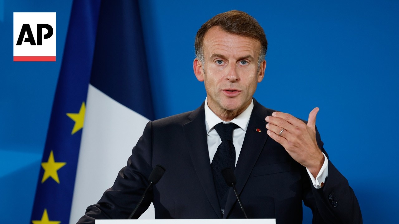 Macron blames 'foreign leaders' for trying to exploit France's tense social climate (Video)