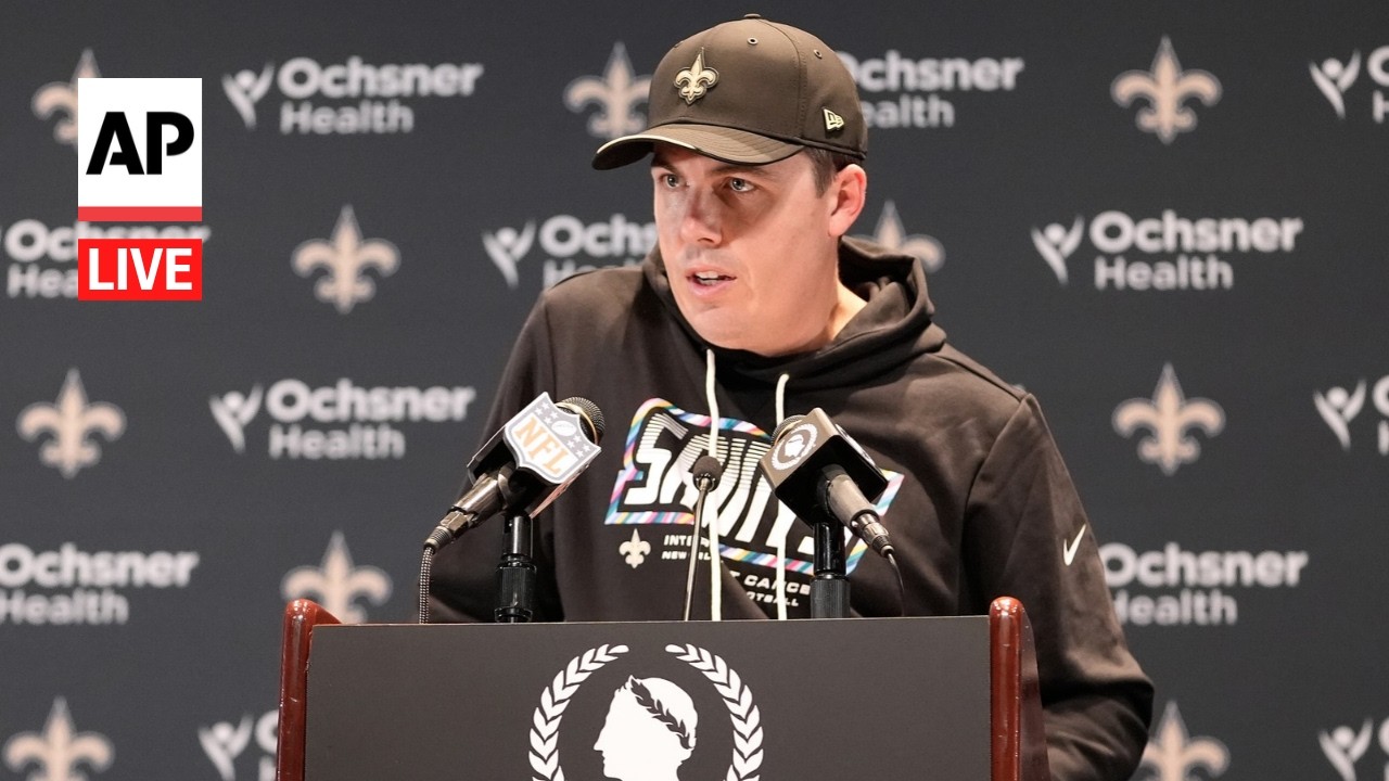 LIVE: New Orleans Saints press conference ahead of NFL game vs Pittsburgh Steelers in Paris (Video)
