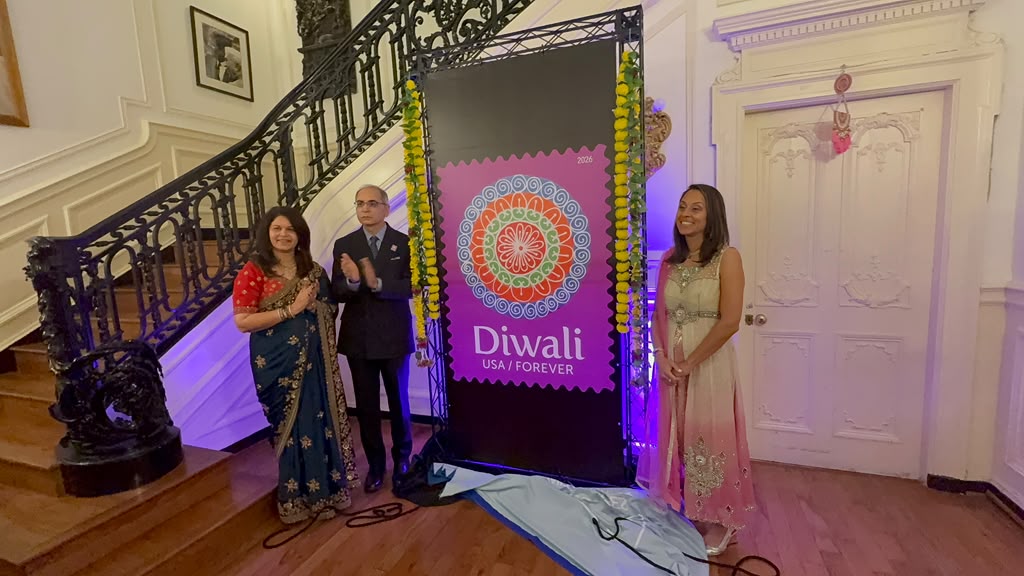 Indian Americans’ advocacy drove 20 million print run for new Diwali stamp, says US Postal Service