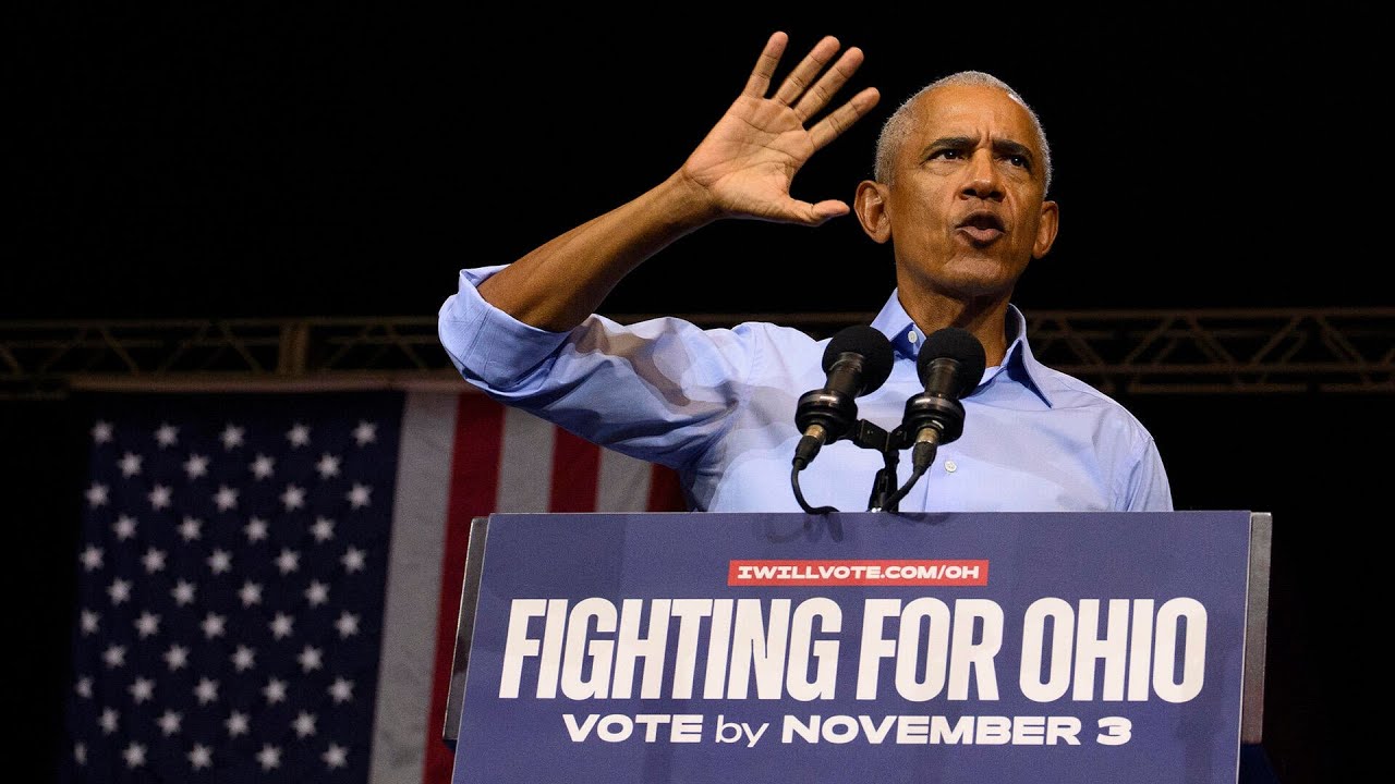 Obama campaigns for Democrats in Ohio and Michigan as early voting opens in several states (Video)