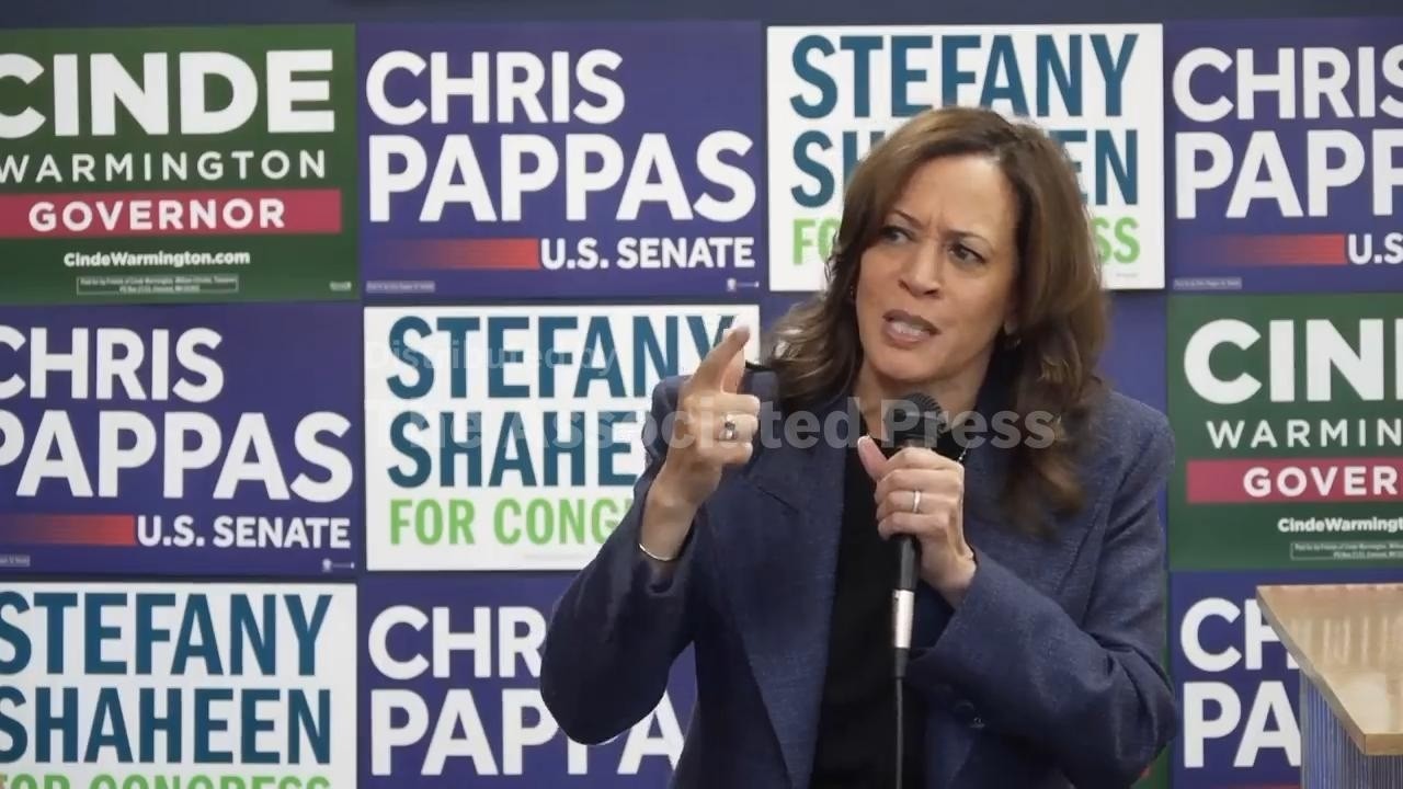 Kamala Harris blasts Trump ahead of midterm elections (Video)