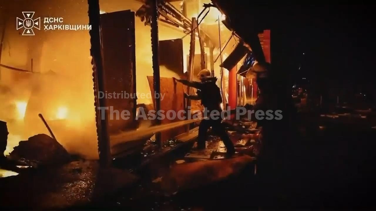 Aftermath of Russian overnight attacks in Ukrainian cities (Video)