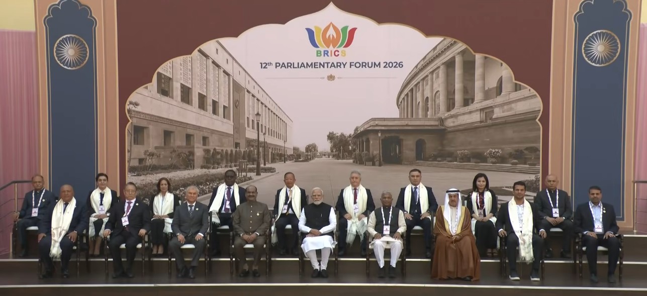 PM Modi participates in 12th BRICS Parliamentary Forum, interacts with foreign delegates