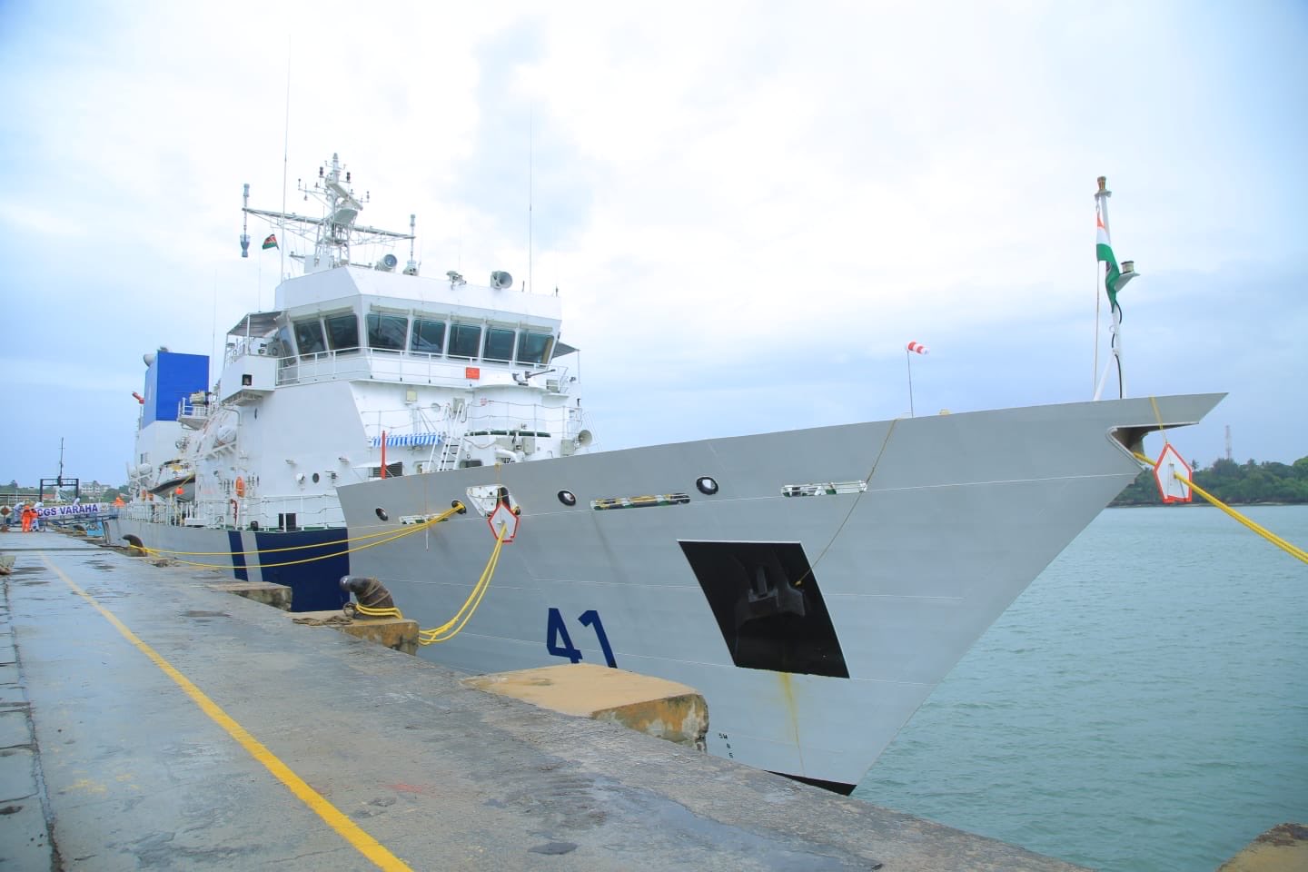 Indian Coast Guard Ship Varaha arrives in Kenya’s Mombasa