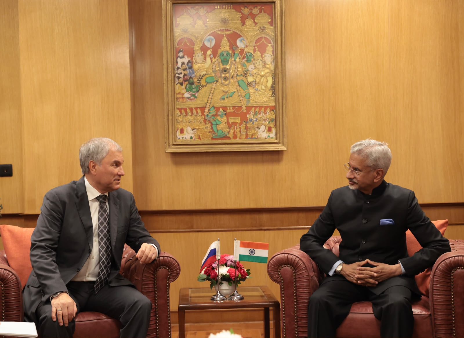 EAM Jaishankar meets Russian State Duma Chairman Volodin, discusses deepening parliamentary linkages