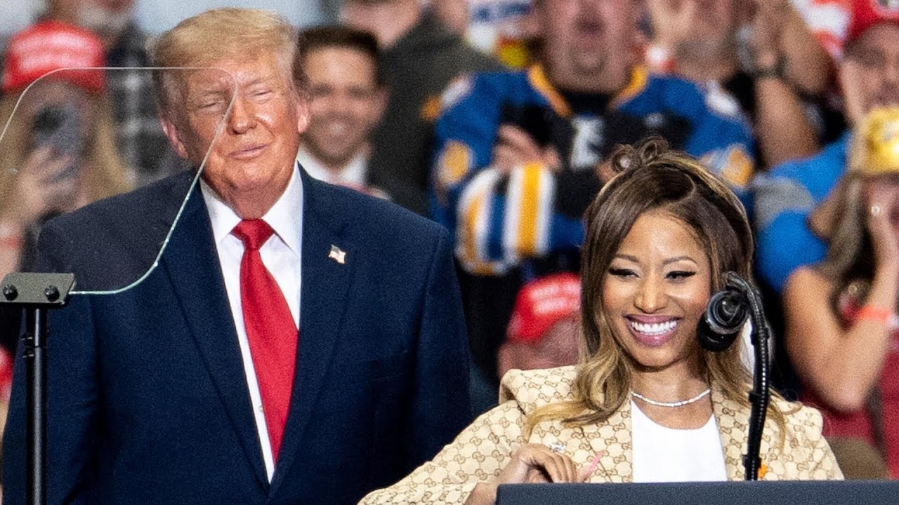 Trump campaigns in Michigan, joined by Nicki Minaj (Video)