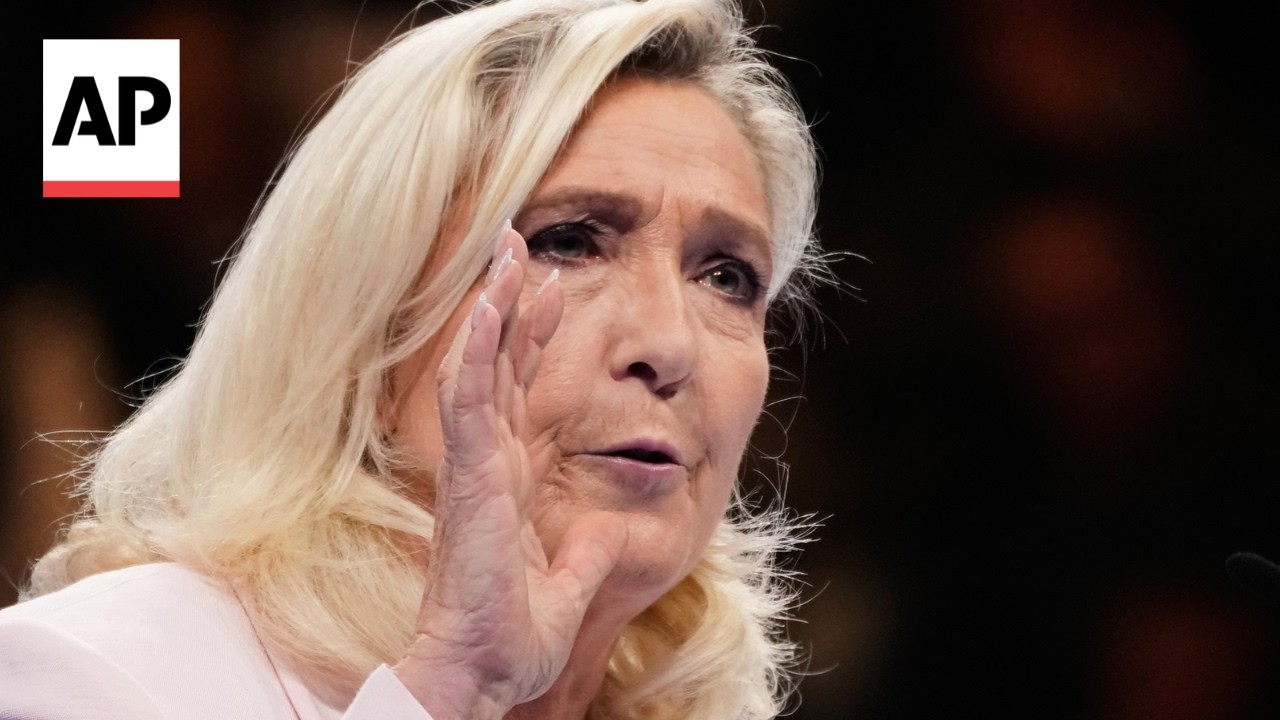 Congress for Le Pen's National Rally party in France draws crowds (Video)