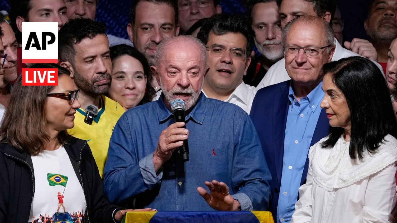 LIVE: Lula speaks after winning reelection to a fourth term in Brazil (Video)