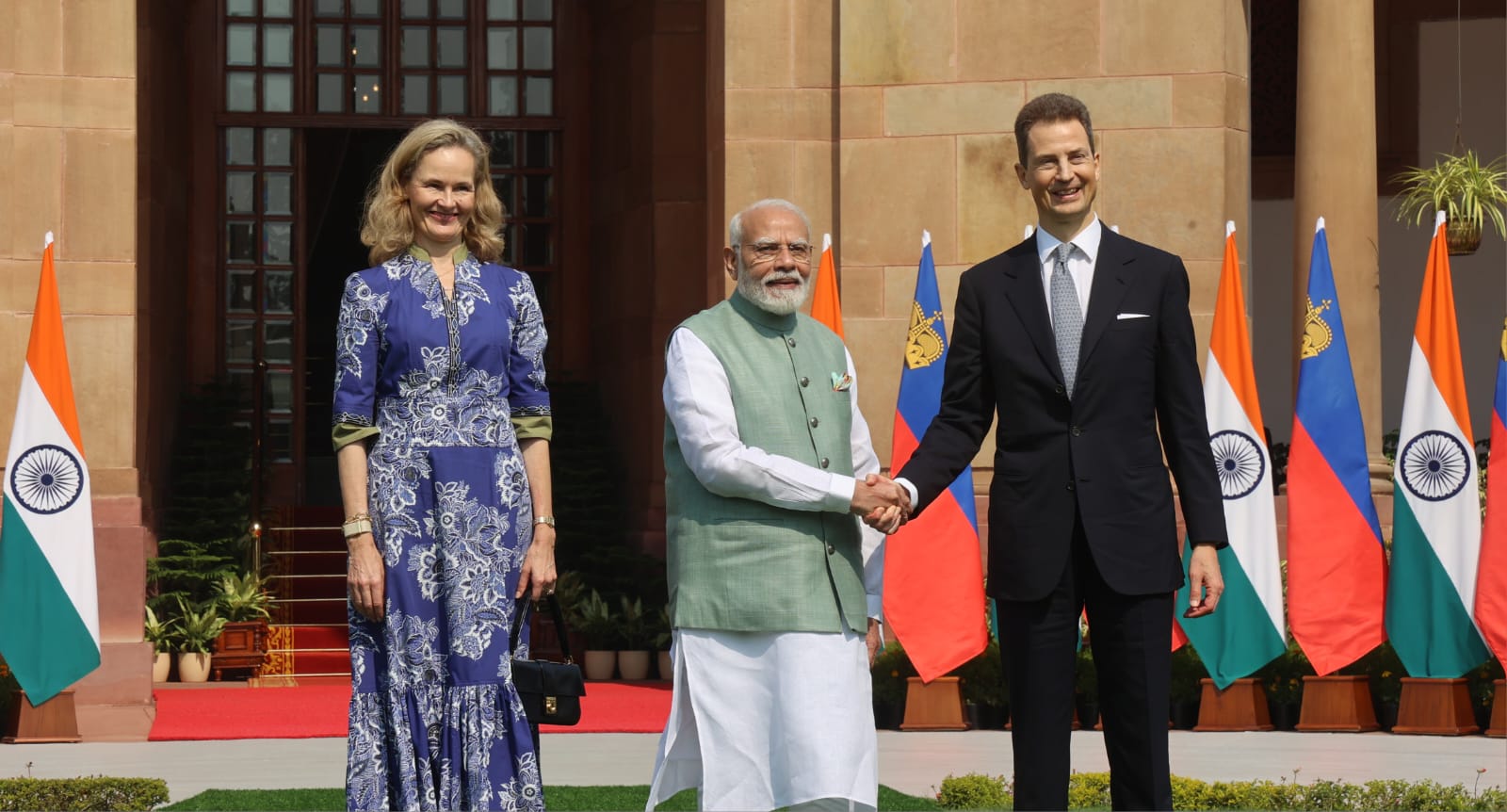 PM Modi meets Liechtenstein's Prince Alois, Princess Sofia at Hyderabad House