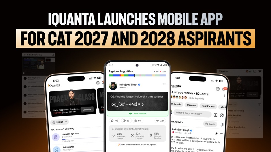 iQuanta Launches Mobile App for CAT 2027 and 2028 Aspirants