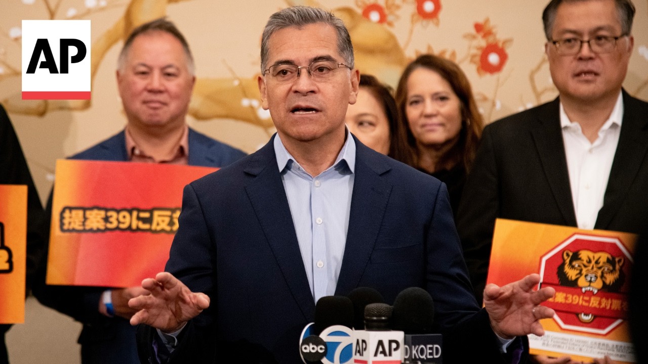 Xavier Becerra urges people to 'vote no' on Prop. 39 in California (Video)