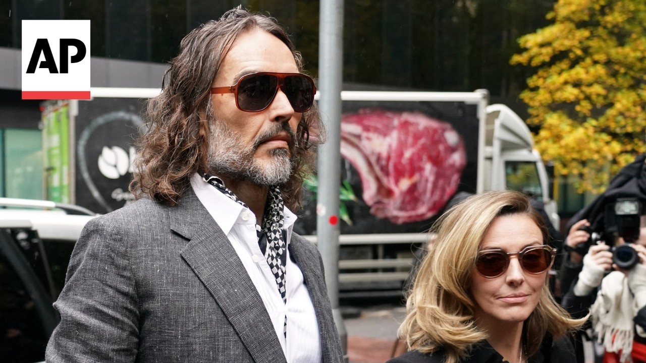 Russell Brand denies rape and sexual assault charges in London trial (Video)
