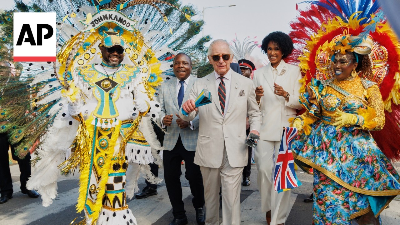 King Charles dances in Parliament Square during visit to Bahamas (Video)